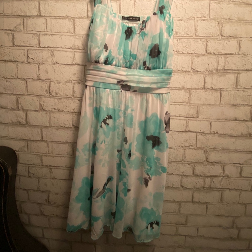 Maurices Plus Mint Floral Dress